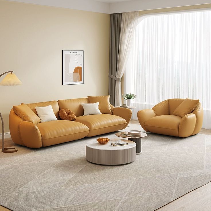 Ghế sofa vàng da Hàn Quốc