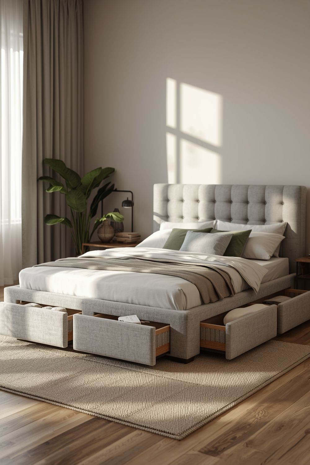 Giường Ngủ Tích Hợp Ngăn Kéo